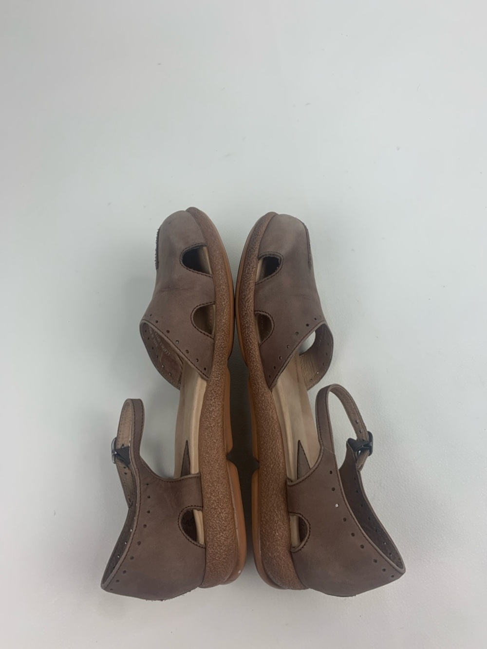 Dansko Brown Suede leather Ankle-Strap Mary Jane Comfort shoes Buckle size 8.5/9 - Picture 10 of 14
